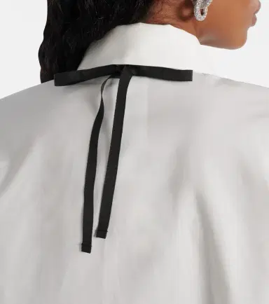 Max Mara Roll cotton and silk poplin shirt | Thumbnail 4 Max Mara Roll cotton and silk poplin shirt | Thumbnail 4