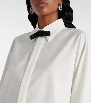 Max Mara Roll cotton and silk poplin shirt | Thumbnail 5 Max Mara Roll cotton and silk poplin shirt | Thumbnail 5
