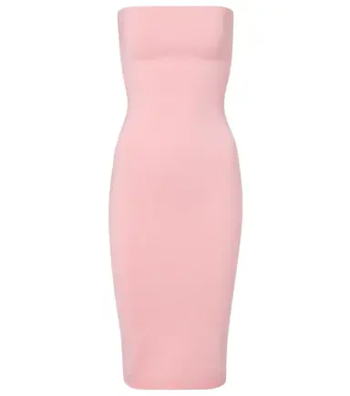 Jacquemus Sera strapless piqué midi dress | Thumbnail 1 Jacquemus Sera strapless piqué midi dress | Thumbnail 1