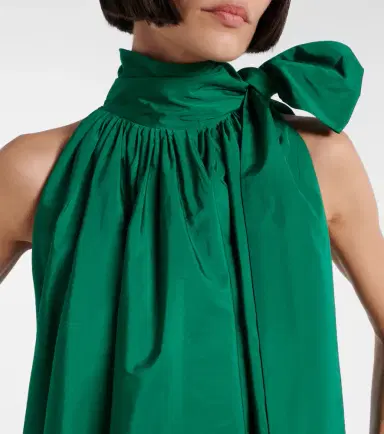 Max Mara Beber halterneck taffeta minidress | Thumbnail 3 Max Mara Beber halterneck taffeta minidress | Thumbnail 3