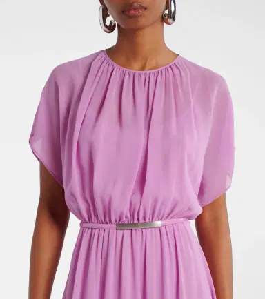 Max Mara Pineta silk georgette maxi dress | Thumbnail 2 Max Mara Pineta silk georgette maxi dress | Thumbnail 2
