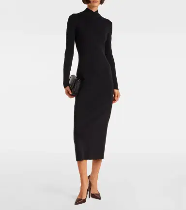 Tom Ford Wool midi dress | Thumbnail 3 Tom Ford Wool midi dress | Thumbnail 3