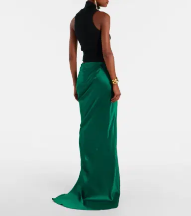 Tom Ford Belted silk satin maxi skirt | Thumbnail 3 Tom Ford Belted silk satin maxi skirt | Thumbnail 3