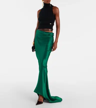 Tom Ford Belted silk satin maxi skirt | Thumbnail 5 Tom Ford Belted silk satin maxi skirt | Thumbnail 5