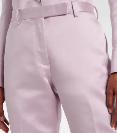 Tom Ford Cotton and silk duchesse straight pants | Thumbnail 3 Tom Ford Cotton and silk duchesse straight pants | Thumbnail 3