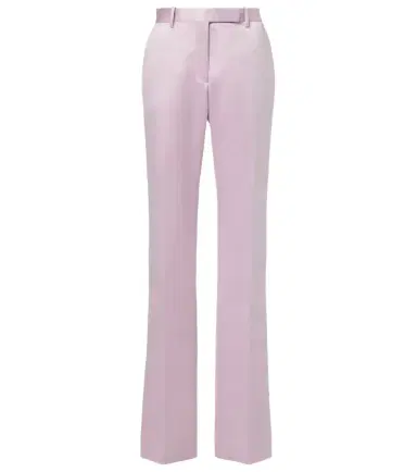 Tom Ford Cotton and silk duchesse straight pants | Thumbnail 1 Tom Ford Cotton and silk duchesse straight pants | Thumbnail 1