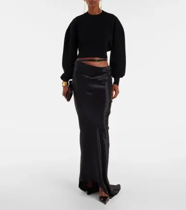 Tom Ford Asymmetric silk satin maxi skirt | Thumbnail 4 Tom Ford Asymmetric silk satin maxi skirt | Thumbnail 4