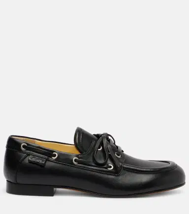 Proenza Schouler Leather boat shoes | Thumbnail 3 Proenza Schouler Leather boat shoes | Thumbnail 3