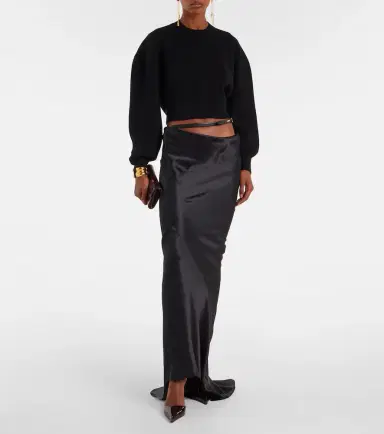 Tom Ford Cropped wool and cashmere-blend sweater | Thumbnail 3 Tom Ford Cropped wool and cashmere-blend sweater | Thumbnail 3
