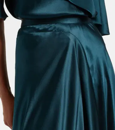Roksanda Asha asymmetric silk satin maxi skirt | Thumbnail 3 Roksanda Asha asymmetric silk satin maxi skirt | Thumbnail 3