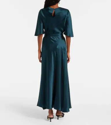 Roksanda Asha asymmetric silk satin maxi skirt | Thumbnail 4 Roksanda Asha asymmetric silk satin maxi skirt | Thumbnail 4