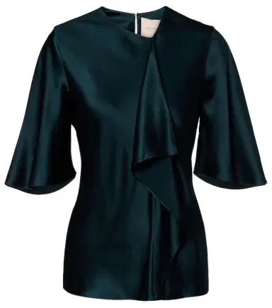 Roksanda Naiara draped silk satin top | Thumbnail 1 Roksanda Naiara draped silk satin top | Thumbnail 1