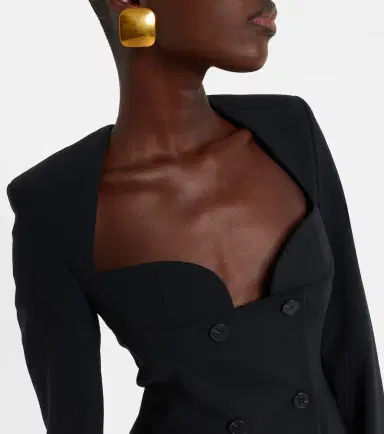 Nensi Dojaka Double-breasted blazer dress | Thumbnail 3 Nensi Dojaka Double-breasted blazer dress | Thumbnail 3