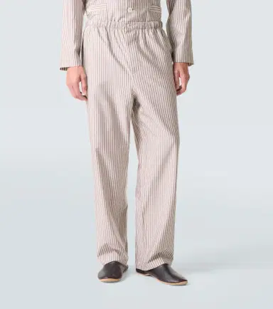 Zegna Striped silk, cotton, and cashmere pajamas | Thumbnail 2 Zegna Striped silk, cotton, and cashmere pajamas | Thumbnail 2