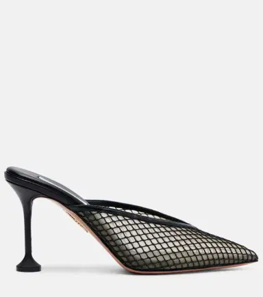 Aquazzura Bisous 85 mesh mules | Thumbnail 3 Aquazzura Bisous 85 mesh mules | Thumbnail 3