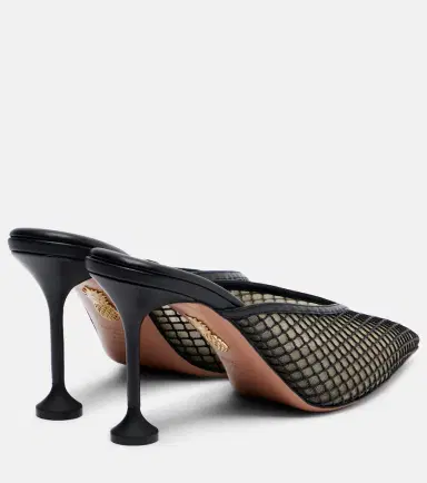 Aquazzura Bisous 85 mesh mules | Thumbnail 4 Aquazzura Bisous 85 mesh mules | Thumbnail 4