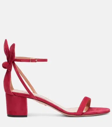 Aquazzura Bow Tie 50 suede sandals | Thumbnail 2 Aquazzura Bow Tie 50 suede sandals | Thumbnail 2