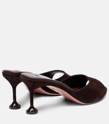 Aquazzura Bisous 65 suede mules | Thumbnail 4 Aquazzura Bisous 65 suede mules | Thumbnail 4