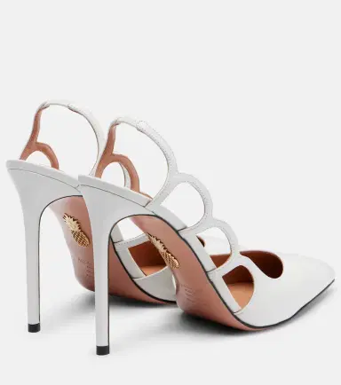 Aquazzura Endless Love 105 leather slingback pumps | Thumbnail 3 Aquazzura Endless Love 105 leather slingback pumps | Thumbnail 3