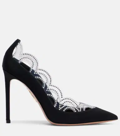 Aquazzura Je T'Aime 105 embellished pumps | Thumbnail 4 Aquazzura Je T'Aime 105 embellished pumps | Thumbnail 4