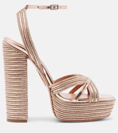 Aquazzura Sundance Sparkle 140 platform sandals | Thumbnail 4 Aquazzura Sundance Sparkle 140 platform sandals | Thumbnail 4