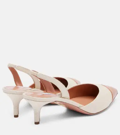 Aquazzura Milanese 50 leather slingback pumps | Thumbnail 2 Aquazzura Milanese 50 leather slingback pumps | Thumbnail 2