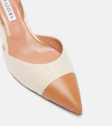 Aquazzura Milanese 50 leather slingback pumps | Thumbnail 3 Aquazzura Milanese 50 leather slingback pumps | Thumbnail 3