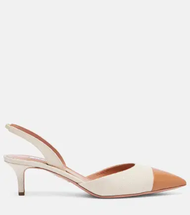 Aquazzura Milanese 50 leather slingback pumps | Thumbnail 4 Aquazzura Milanese 50 leather slingback pumps | Thumbnail 4