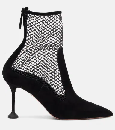 Aquazzura Dawn 85 suede and mesh ankle boots | Thumbnail 2 Aquazzura Dawn 85 suede and mesh ankle boots | Thumbnail 2