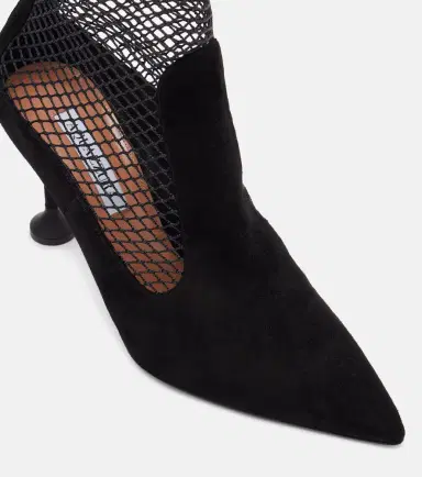 Aquazzura Dawn 85 suede and mesh ankle boots | Thumbnail 3 Aquazzura Dawn 85 suede and mesh ankle boots | Thumbnail 3