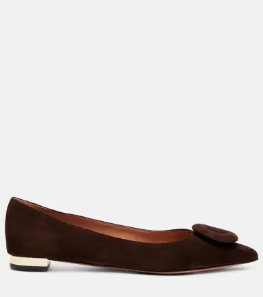 Aquazzura Hoop suede ballet flats | Thumbnail 2 Aquazzura Hoop suede ballet flats | Thumbnail 2
