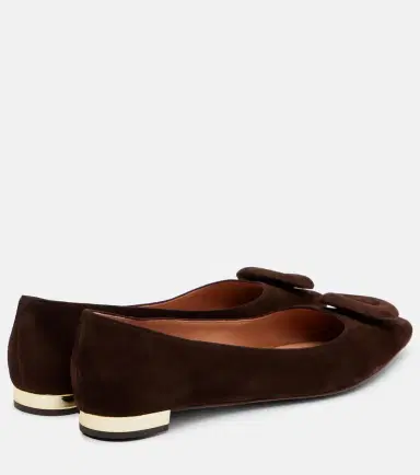 Aquazzura Hoop suede ballet flats | Thumbnail 3 Aquazzura Hoop suede ballet flats | Thumbnail 3
