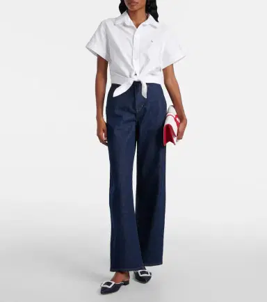 Polo Ralph Lauren Cropped cotton shirt | Thumbnail 2 Polo Ralph Lauren Cropped cotton shirt | Thumbnail 2