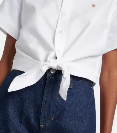 Polo Ralph Lauren Cropped cotton shirt | Thumbnail 4 Polo Ralph Lauren Cropped cotton shirt | Thumbnail 4