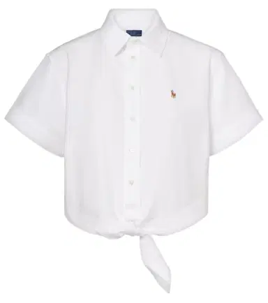 Polo Ralph Lauren Cropped cotton shirt | Thumbnail 1 Polo Ralph Lauren Cropped cotton shirt | Thumbnail 1