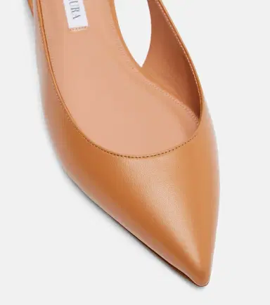 Aquazzura Purist leather slingback flats | Thumbnail 4 Aquazzura Purist leather slingback flats | Thumbnail 4