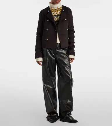 Proenza Schouler White Label Courtney wool-blend jacket | Thumbnail 4 Proenza Schouler White Label Courtney wool-blend jacket | Thumbnail 4