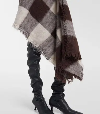 Proenza Schouler Kai checked alpaca and wool-blend miniskirt | Thumbnail 5 Proenza Schouler Kai checked alpaca and wool-blend miniskirt | Thumbnail 5