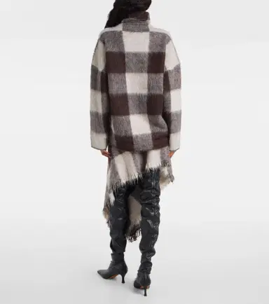 Proenza Schouler Kai checked alpaca-blend turtleneck sweater | Thumbnail 2 Proenza Schouler Kai checked alpaca-blend turtleneck sweater | Thumbnail 2