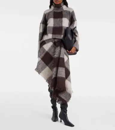 Proenza Schouler Kai checked alpaca-blend turtleneck sweater | Thumbnail 6 Proenza Schouler Kai checked alpaca-blend turtleneck sweater | Thumbnail 6