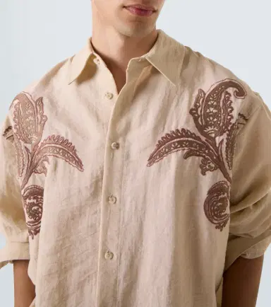 Commas Embroidered shirt | Thumbnail 4 Commas Embroidered shirt | Thumbnail 4