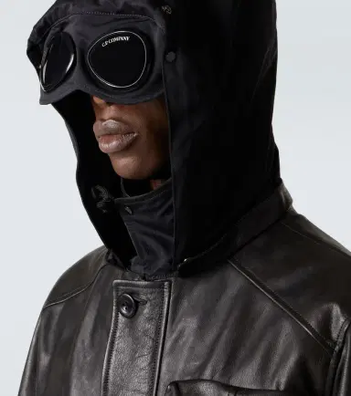 C.P. Company C. P. Company Lens leather jacket | Thumbnail 3 C.P. Company C. P. Company Lens leather jacket | Thumbnail 3