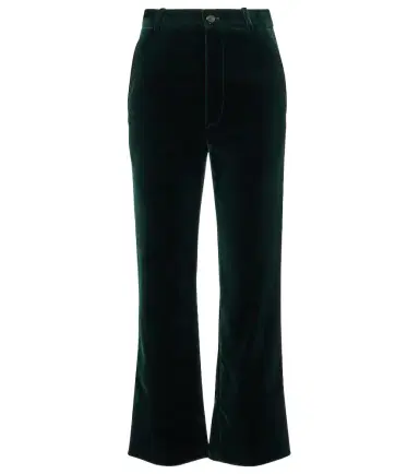 Saint Laurent Cotton velvet straight pants | Thumbnail 1 Saint Laurent Cotton velvet straight pants | Thumbnail 1