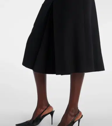 Saint Laurent Mid-rise wool culottes | Thumbnail 4 Saint Laurent Mid-rise wool culottes | Thumbnail 4