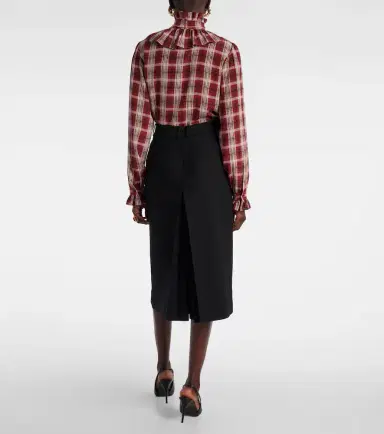 Saint Laurent Mid-rise wool culottes | Thumbnail 5 Saint Laurent Mid-rise wool culottes | Thumbnail 5