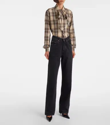 Saint Laurent V-Waist wide-leg jeans | Thumbnail 6 Saint Laurent V-Waist wide-leg jeans | Thumbnail 6