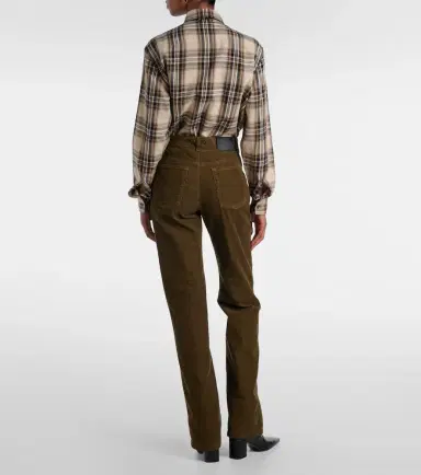 Saint Laurent Clyde cotton corduroy straight pants | Thumbnail 6 Saint Laurent Clyde cotton corduroy straight pants | Thumbnail 6