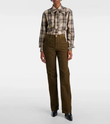 Saint Laurent Clyde cotton corduroy straight pants | Thumbnail 7 Saint Laurent Clyde cotton corduroy straight pants | Thumbnail 7