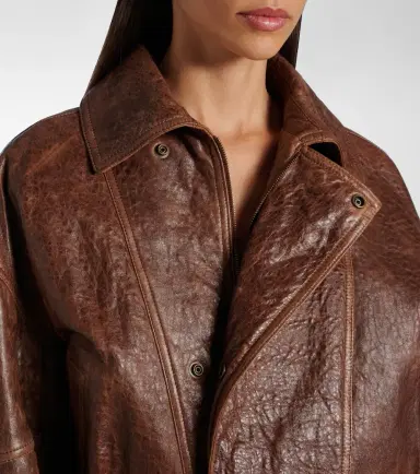 Saint Laurent Double-breasted leather bomber jacket | Thumbnail 2 Saint Laurent Double-breasted leather bomber jacket | Thumbnail 2