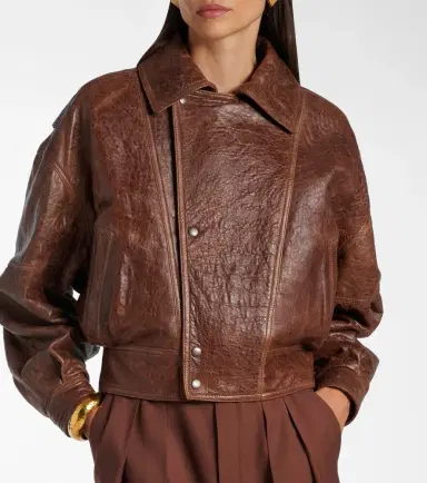 Saint Laurent Double-breasted leather bomber jacket | Thumbnail 5 Saint Laurent Double-breasted leather bomber jacket | Thumbnail 5